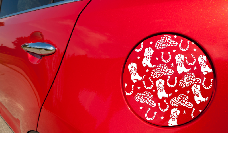 Gas Tank Cover Decals