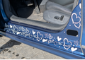 Hearts Door Jamb Decal Sticker