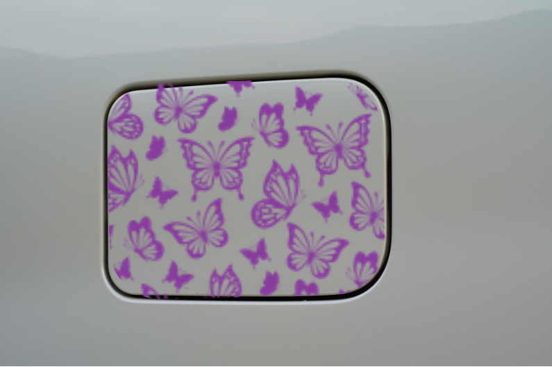 Butterflies Gas Tank Cover Decal Sticker