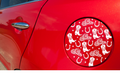 Cowgirl Gas Tank Cover Decal Sticker